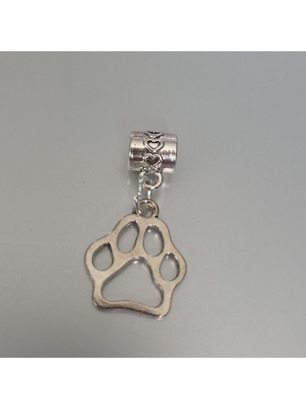 Love Paw Print Charm Will FIT Pandora and other European Systems